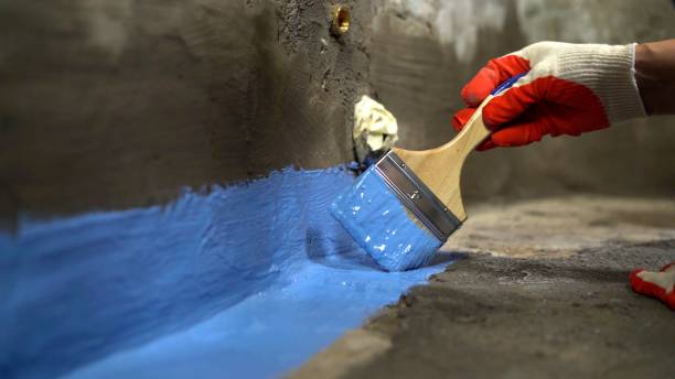 Commercial Waterproofing project at a Ridley Park, PA business property by SJ Waterproofing Pros